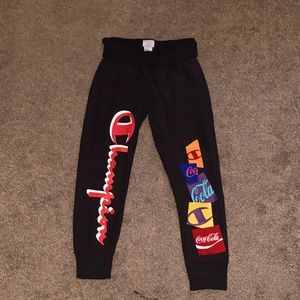 Champion joggers with Coca-Cola design AND tag